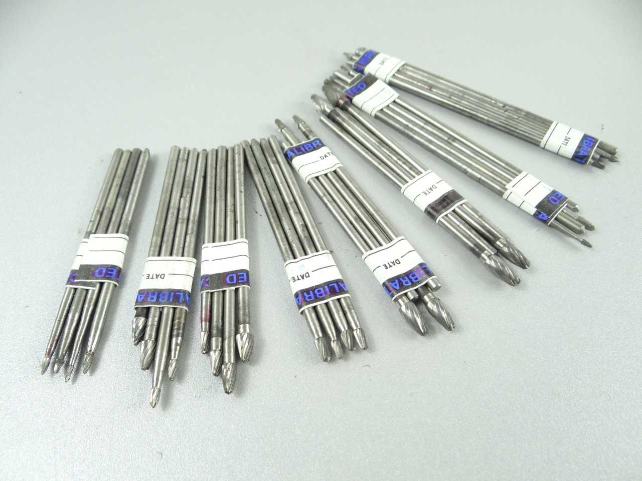 Lot of 32 Assorted Carbide Head Burrs - MACHINING EQUIPMENT