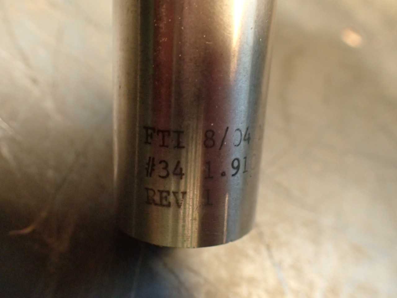 FTI 1.910" 6-Flute Non-Center Cutting End Mill 3" Shoulder 1" Shank M-42 HSS - MILLING TOOLS