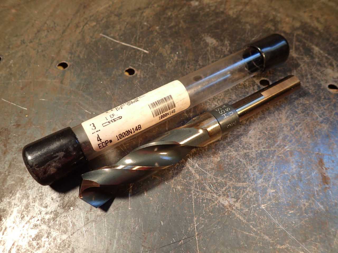 Drillco Silver & Deming S&D Nitro Reduced Shank Drill Bit 3/4" Dia 1/2 Shank USA - MACHINING EQUIPMENT PARTS