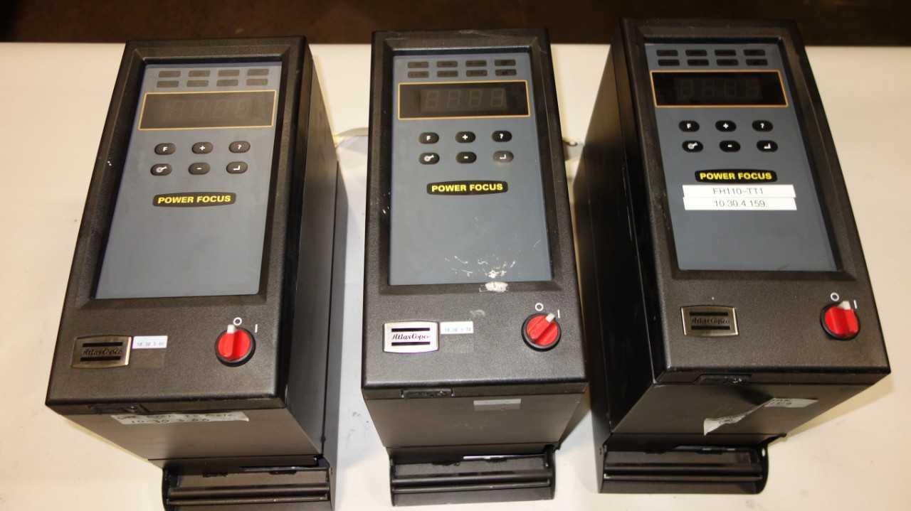 LOT OF 3 ATLAS COPCO PF4000-C-W TENSOR NUTRUNNER CONTROLLERS 8433 7100 05 - AUTOMATION & CONTROLS