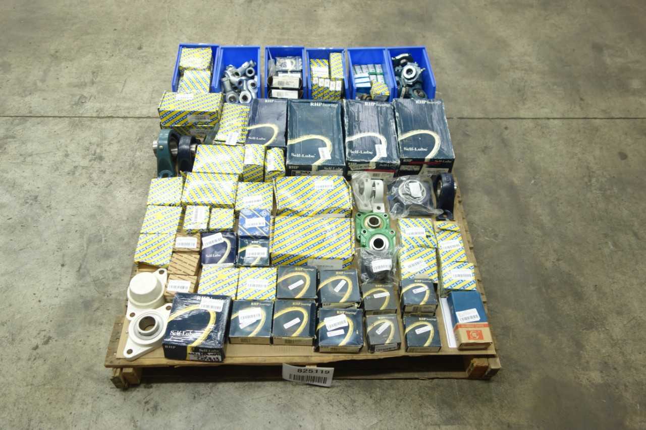 PALLET OF ASSORTED FLANGE, PILLOW BLOCK BEARINGS - BEARINGS