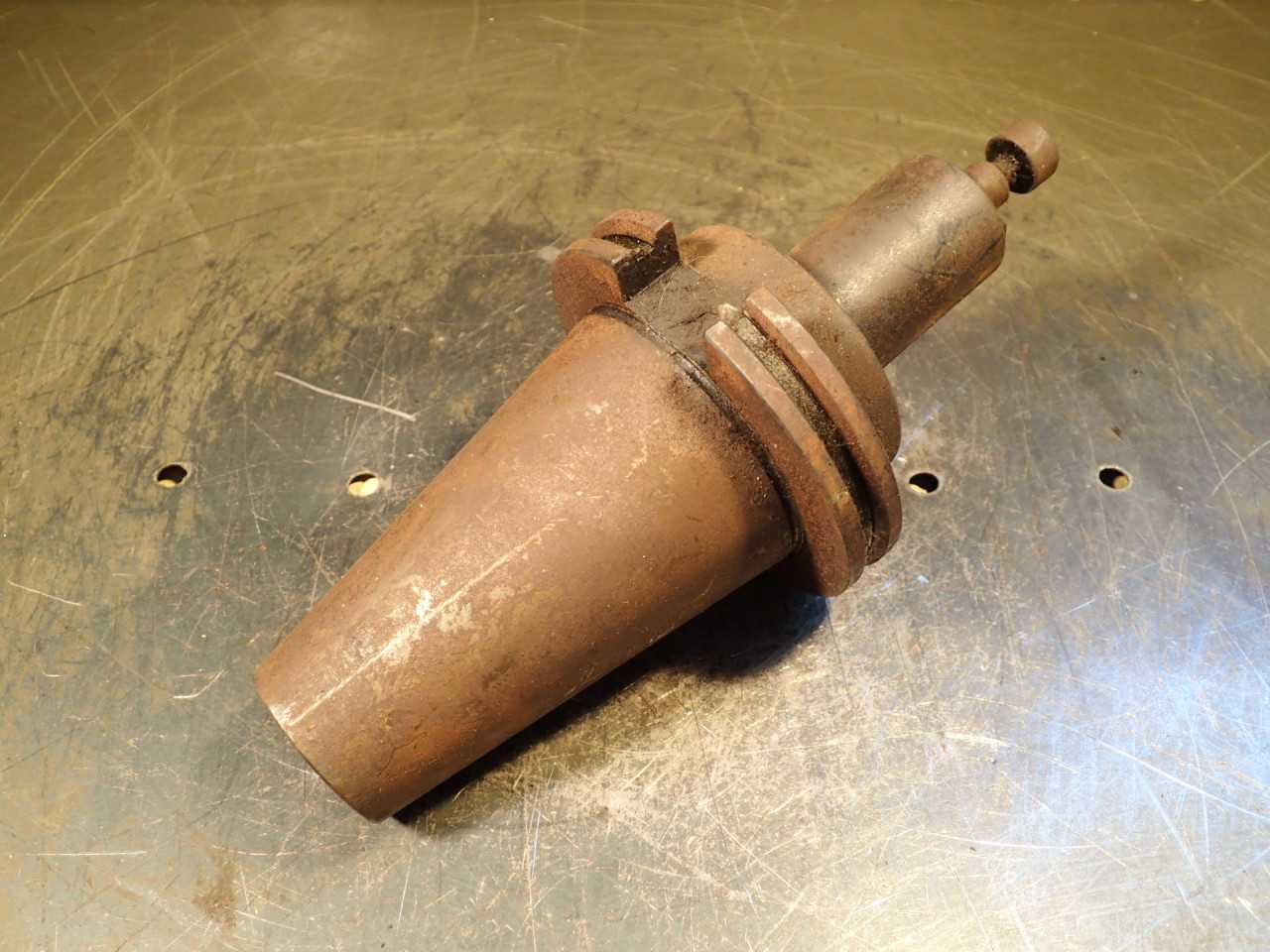 1/2" Shell Mill Arbor Milling Tool Holder: 3-1/2" Extension, CAT-50 Taper Shank - MACHINING ACCESSORIES & TOOLING
