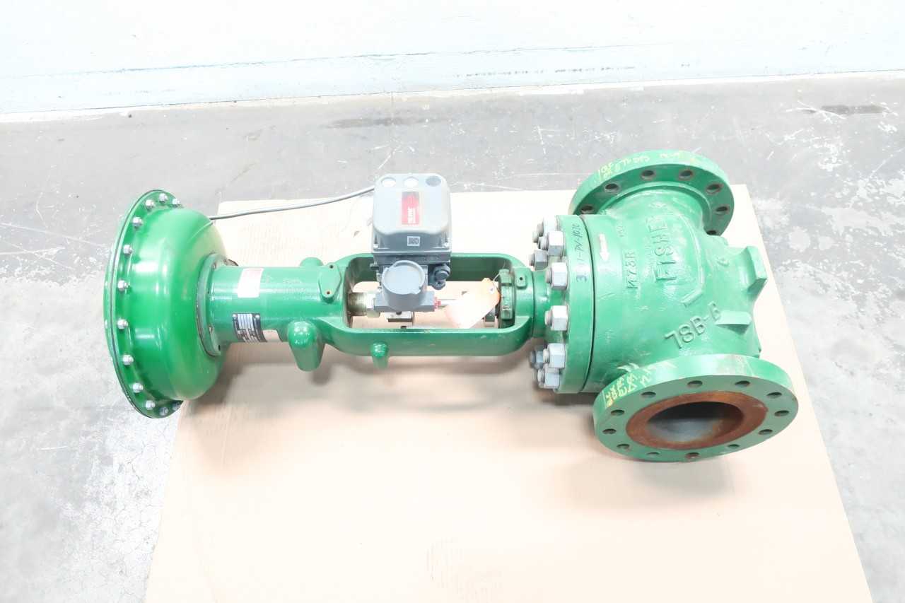 FISHER TYPE ET PNEUMATIC TYPE 657 300 STEEL DVC6200 6IN CONTROL VALVE - CONTROL VALVE