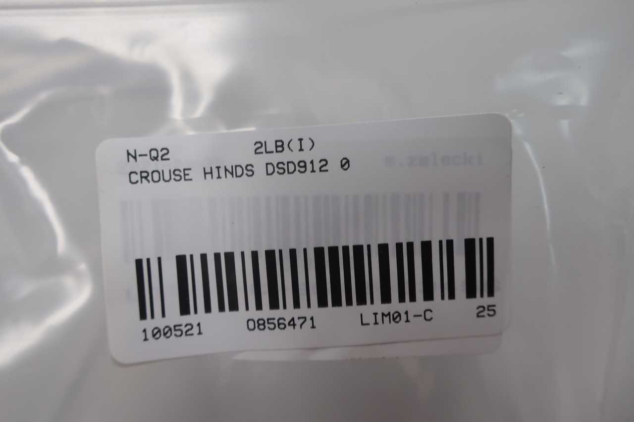 CROUSE HINDS DSD912 0 1HP MANUAL STARTER - CONDUIT FITTING