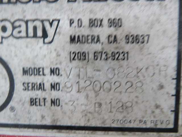 Baltimore AirCoil  Model VTl-082KCP Cooling Tower - MISCELLANEOUS