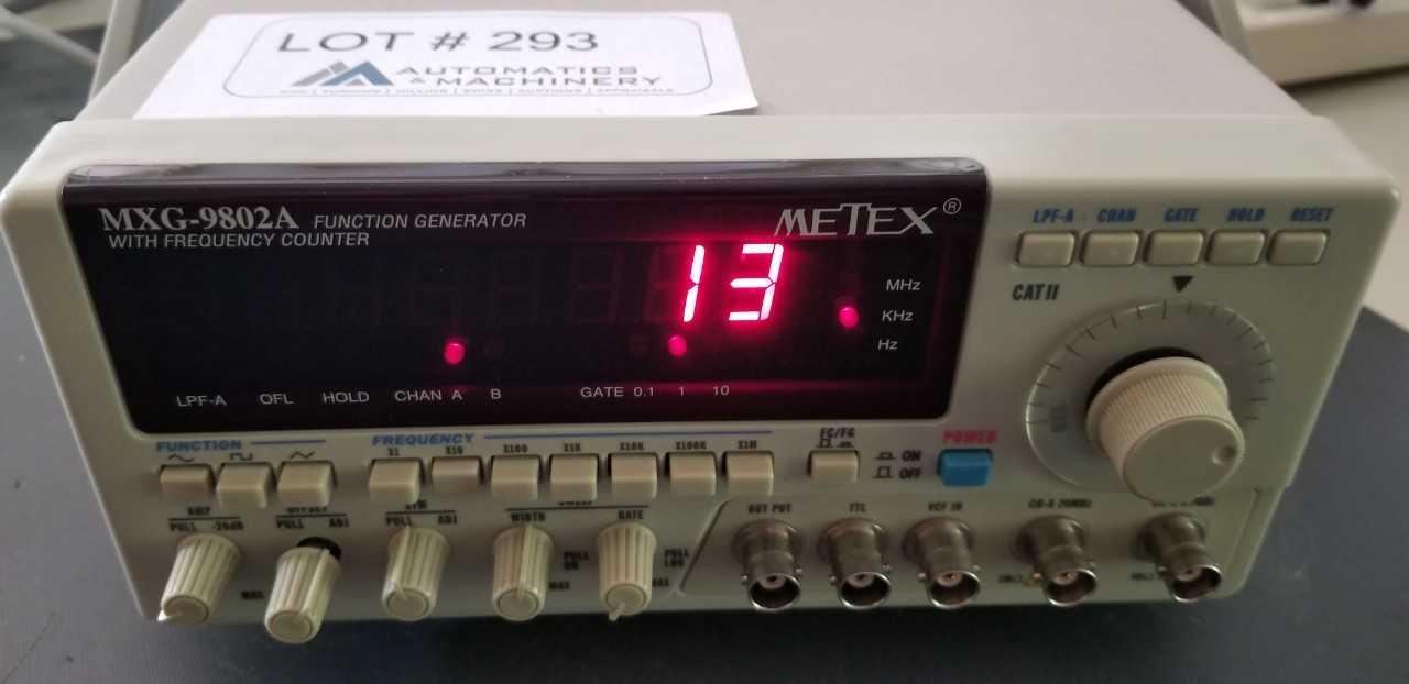 Metex MXG-9802A - METAL INSPECTION EQUIPMENT Metex MXG-9802A - METAL INSPECTION EQUIPMENT