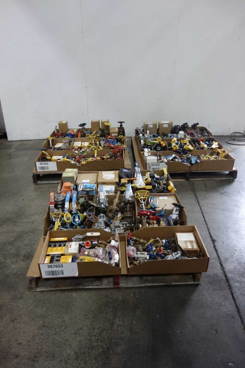 3 PALLETS OF ASSORTED VALVES - VALVES