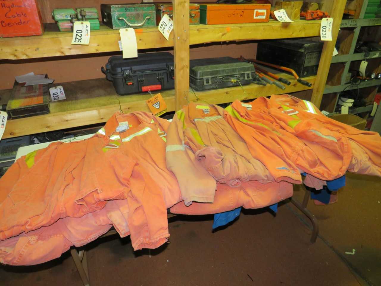 LOT OF 10 ASSORTED FLAME RESISTANT COVERALLS - SAFETY EQUIPMENT