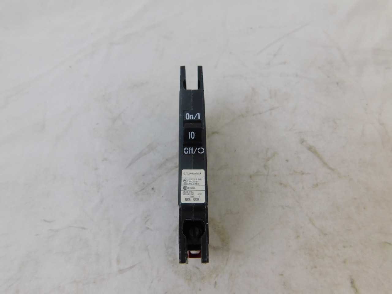 Quantity of 29 New Surplus Eaton QCR1010 MCB Accy QC 1P 10A 120V - ELECTRICAL COMPONENTS