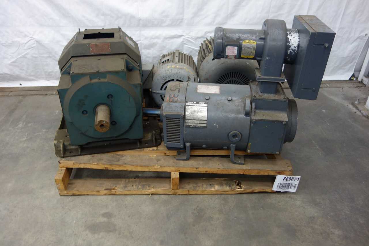 LOT OF 4 ASSORTED ELECTRIC MOTORS - ELECTRIC MOTORS