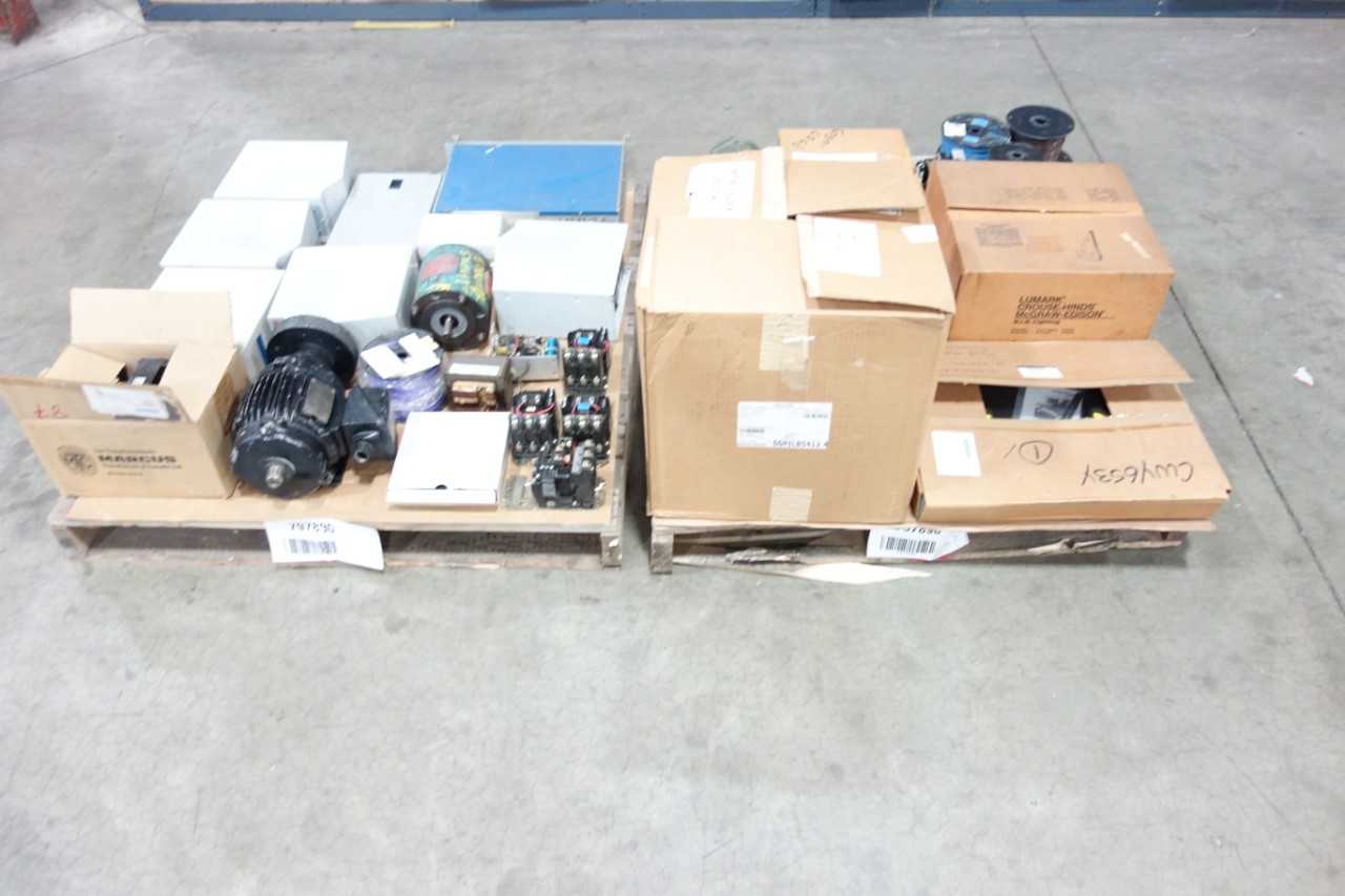 2 PALLETS OF ASSORTED ELECTRICAL - ELECTRICAL COMPONENTS