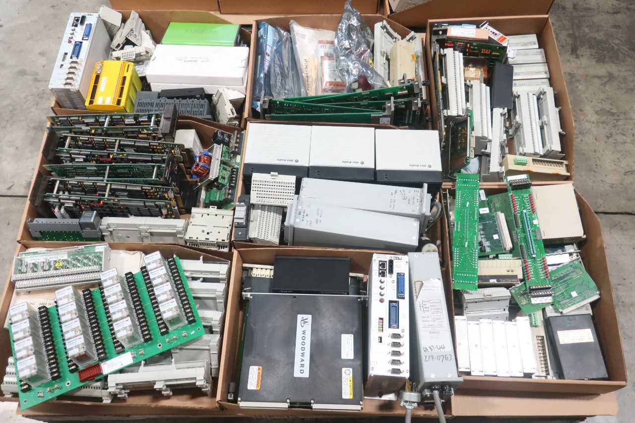 2 PALLETS OF ASSORTED ELECTRICAL CONTROLS, PCB, CIRCUIT BOARDS - AUTOMATION & CONTROLS