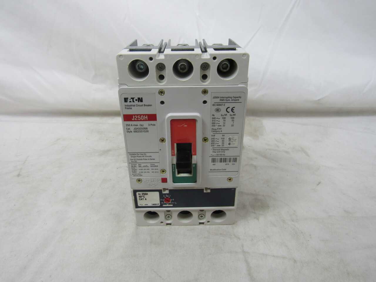 Quantity of 1x JGH3250FAZ1 MCCB/Molded Case Circuit Breaker - CIRCUIT BREAKERS
