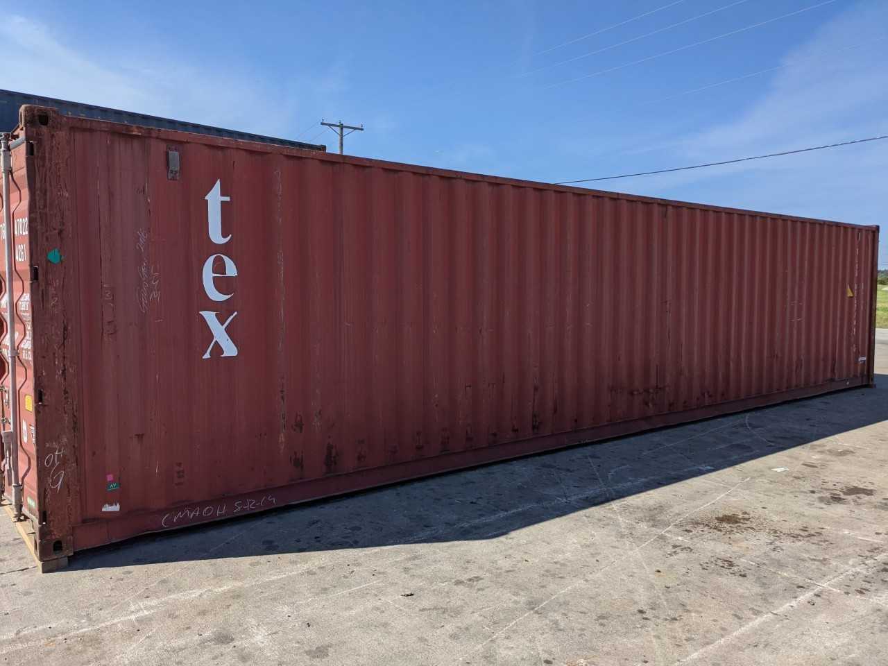 TEX 40FT STANDARD CUBE SHIPPING CONTAINER - INDUSTRIAL PARTS