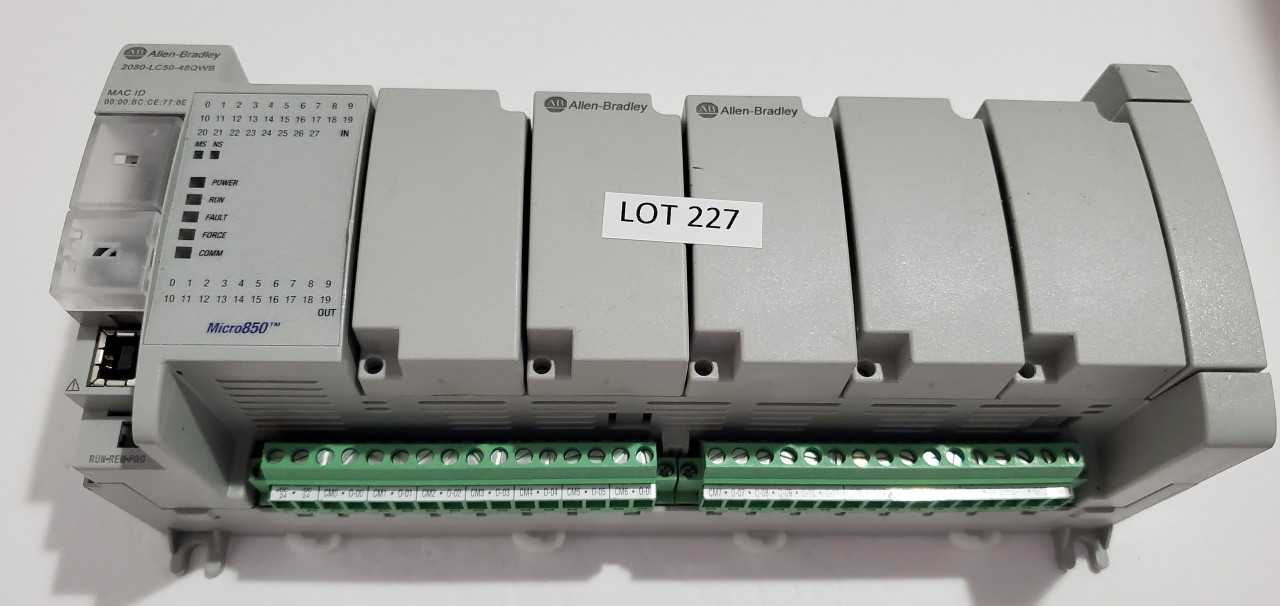 Allen Bradley Micro 850 2080-LC50-48QWB PLC - AUTOMATION & CONTROLS