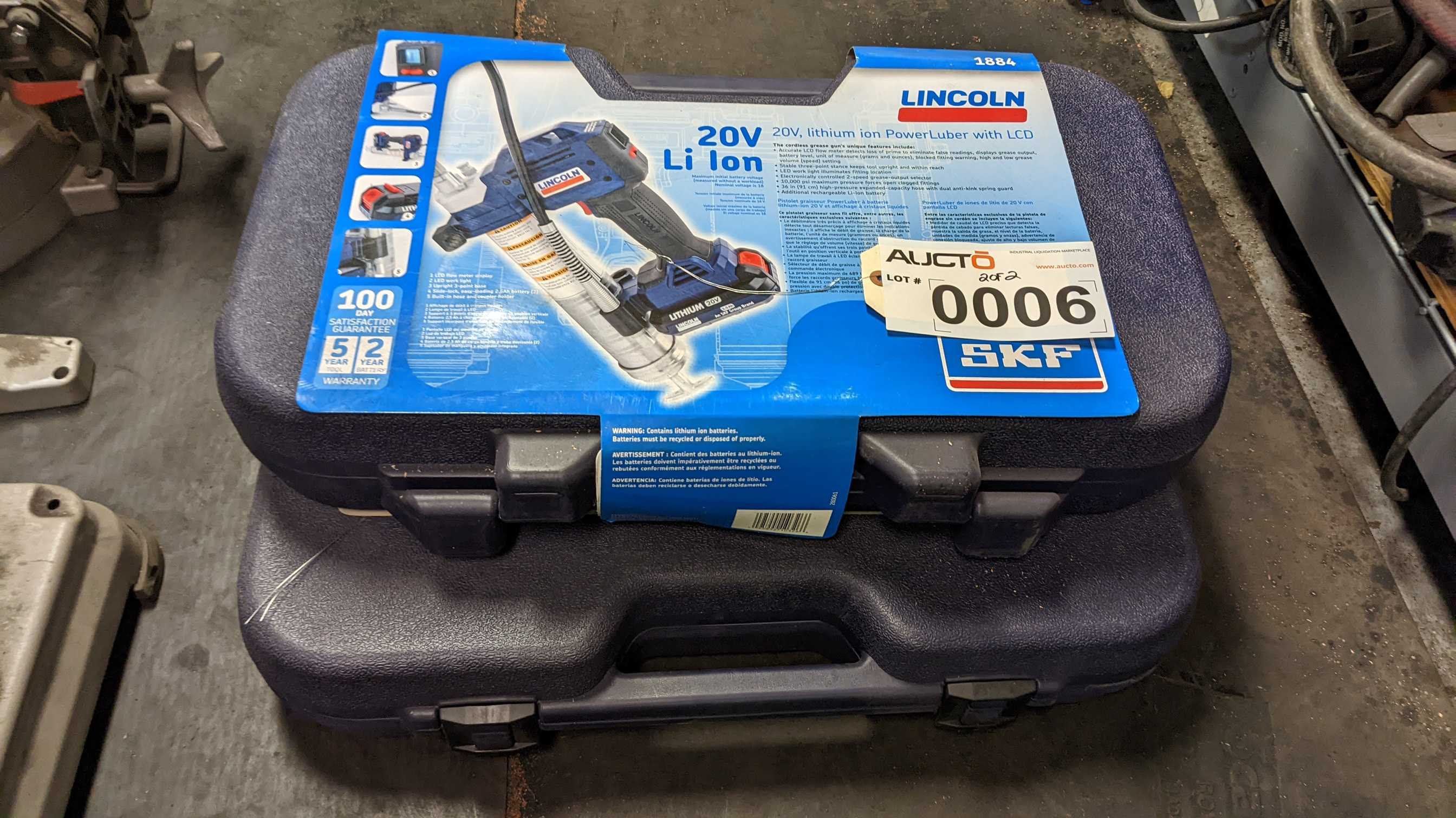 LOT OF 2 LINCOLN POWER LUBER - ELECTRIC POWER TOOLS