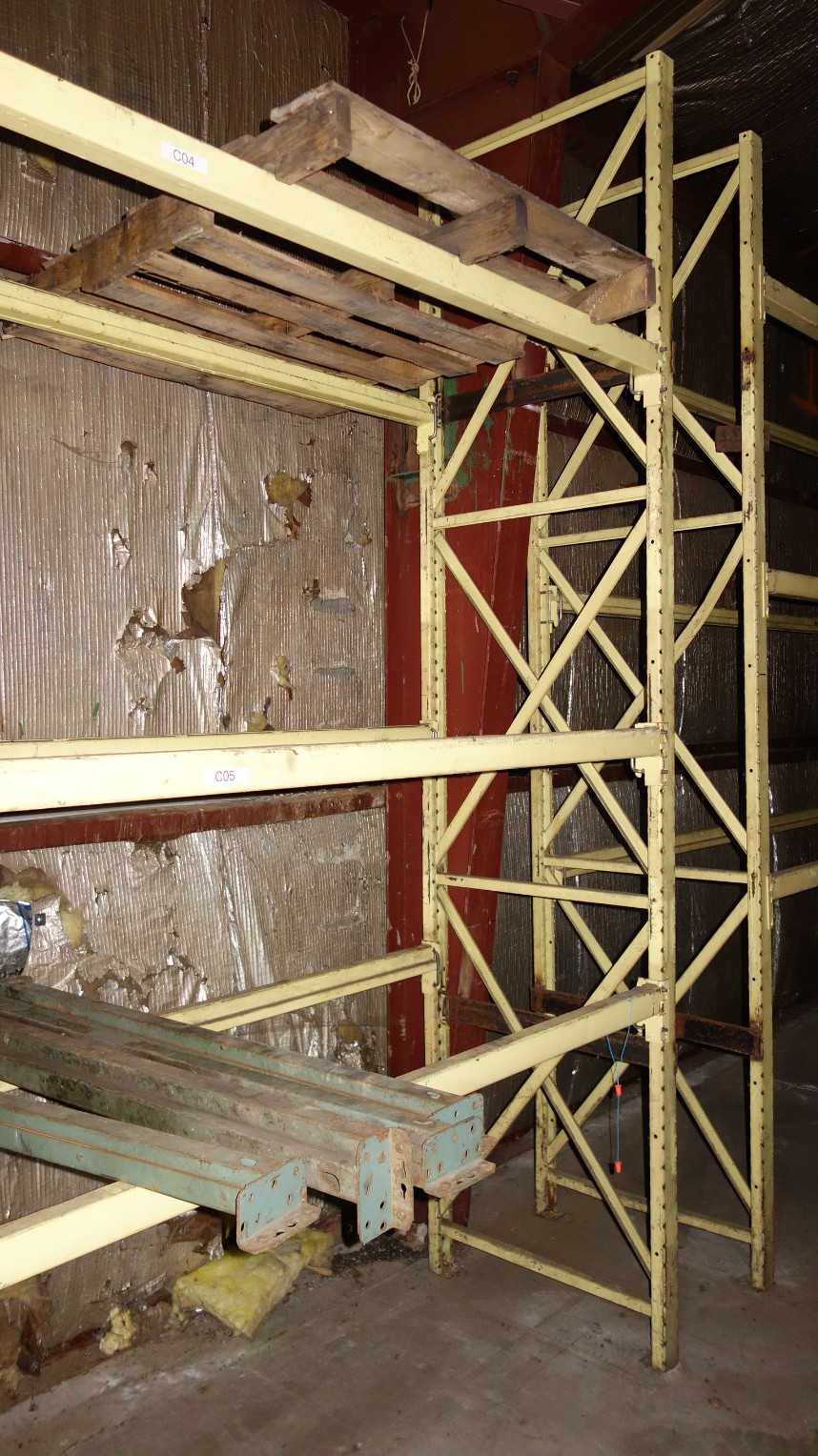 54FT OF STEEL RACKING - 12' HIGH x 3' DEEP 9ft Sections - PALLET RACKING