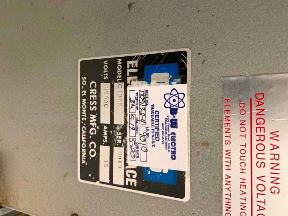 Cress Heat Treat Oven - LAB & SCIENTIFIC