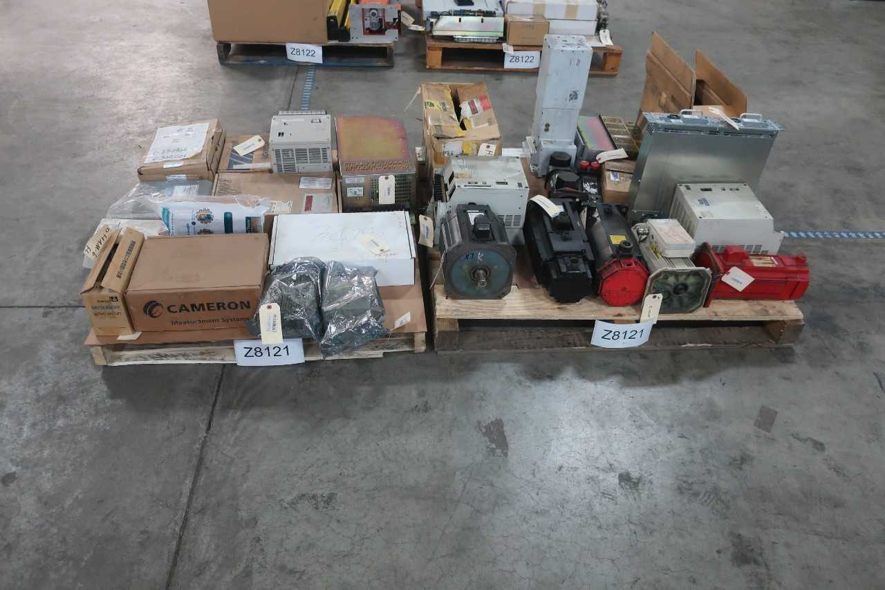 2 PALLETS OF SERVO MOTORS- INDRAMAT, SANYO DENKI, SKF, ALLEN BRADLEY - SERVO
