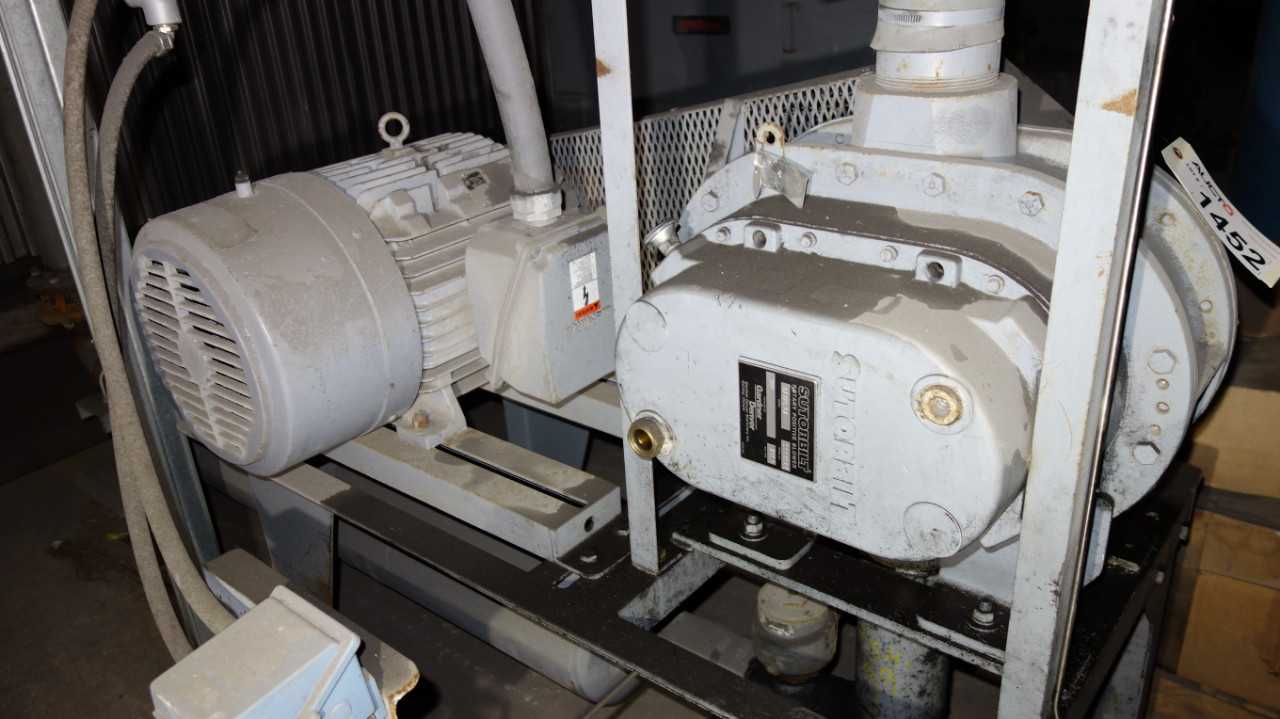GARDNER DENVER 7HP GAGHDPA BLOWER SKID 30HP 460V - ELECTRIC MOTORS