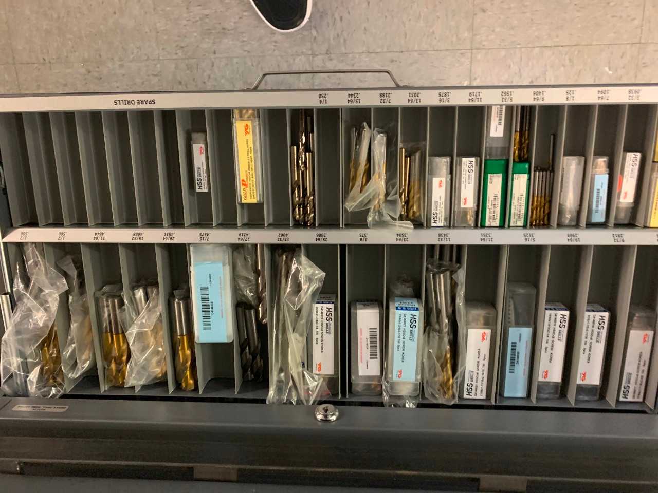 Drill Index Cabinet w/key - ELECTRIC POWER TOOLS