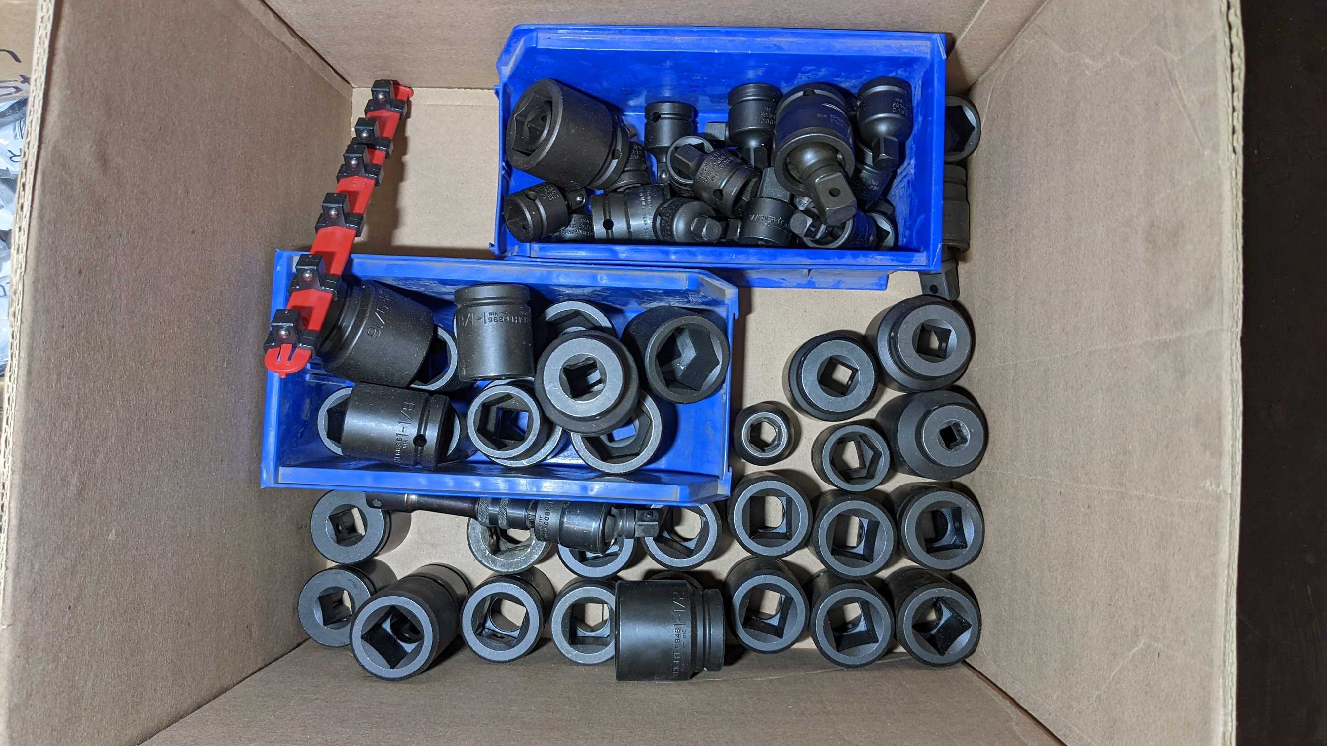 LOT OF SOCKETS - ELECTRIC POWER TOOLS