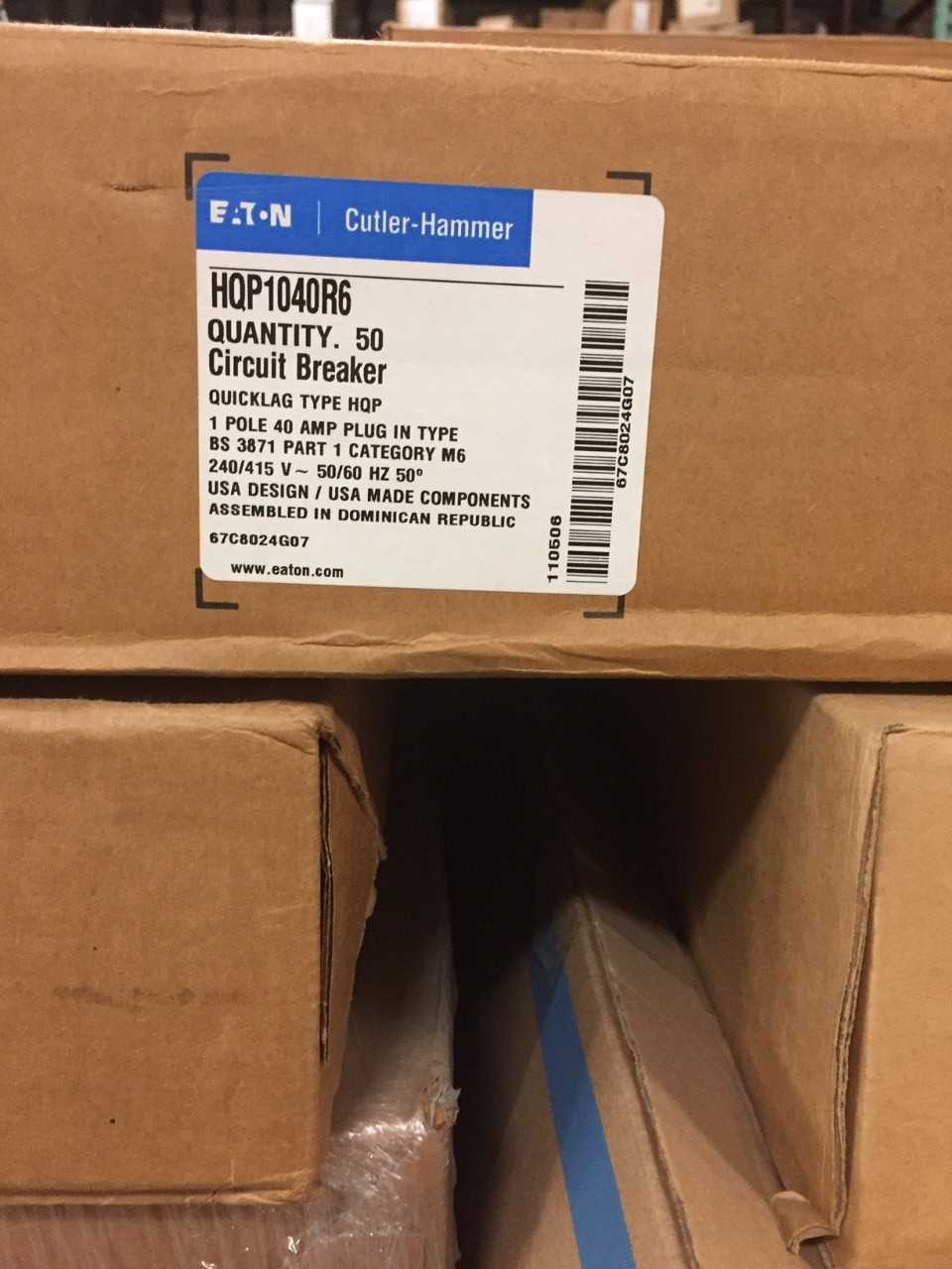 Lot of Eaton Type HQP Circuit Breakers - CIRCUIT BREAKERS