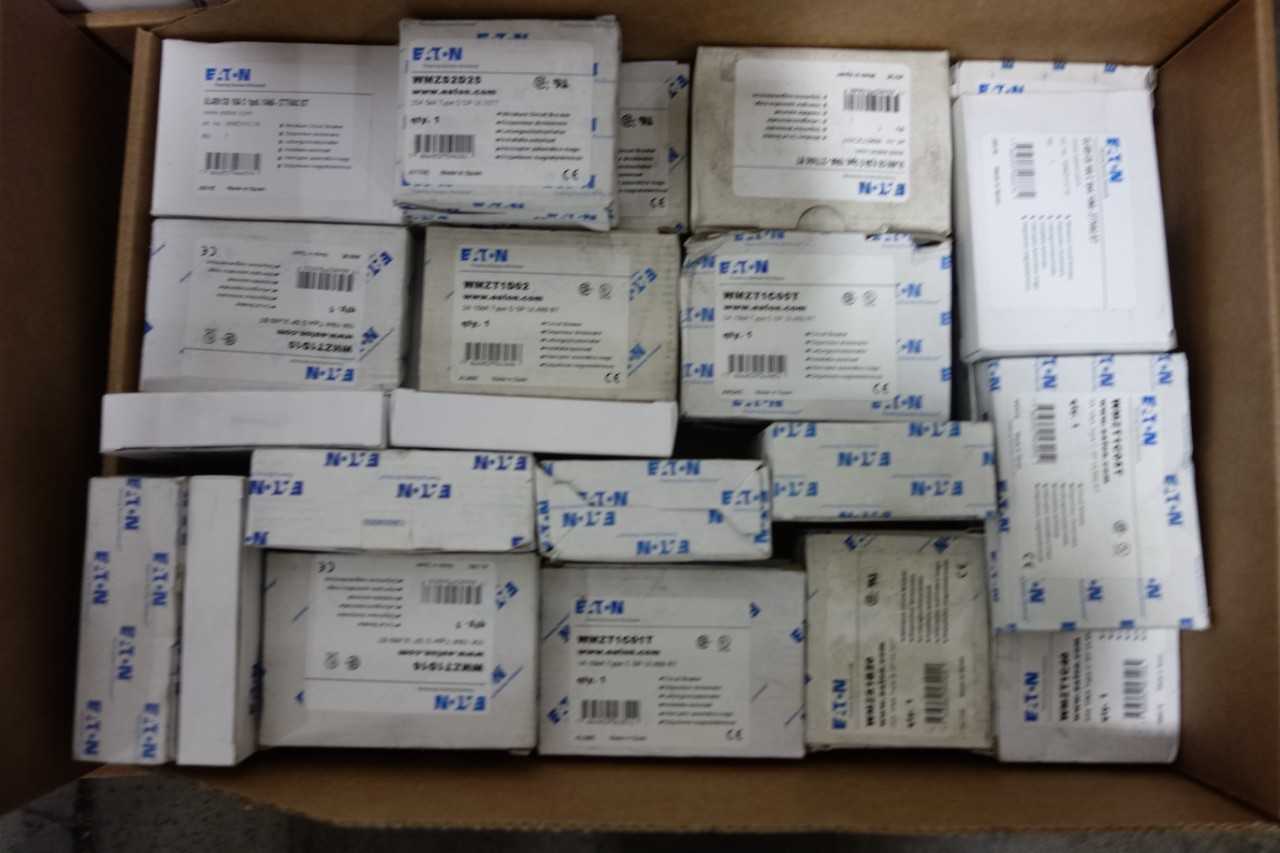 2 PALLETS OF ASSORTED EATON CIRCUIT BREAKERS & ELECTRICAL COMPONENTS - ELECTRICAL COMPONENTS