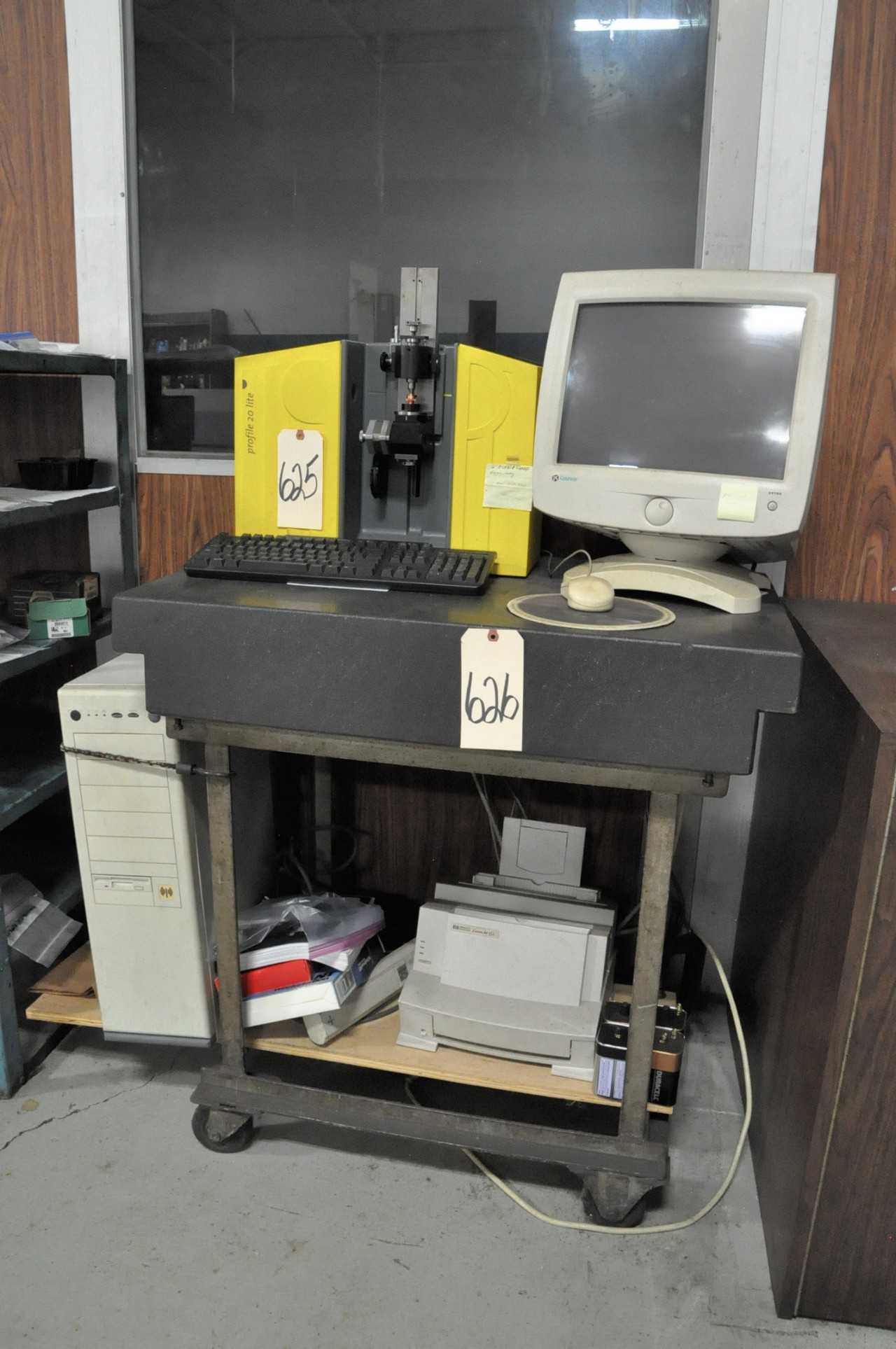 Brown and Sharpe Profile 20 Lite Parts Checker with Tooling Computer and Printer Granite Surface Plate Not Included - PROCESS EQUIPMENT