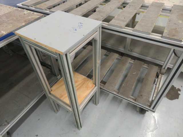 Aluminum Cart on Wheels (2) lot - MISCELLANEOUS
