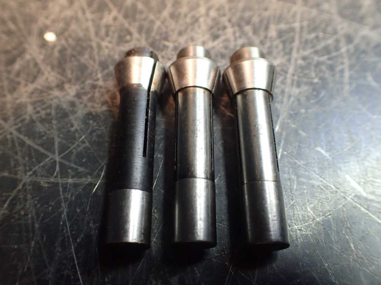 3 Pieces of Snow Grotz Hypneumat Drill Collets #2? Used in Good Condition - HOLEMAKING TOOLS