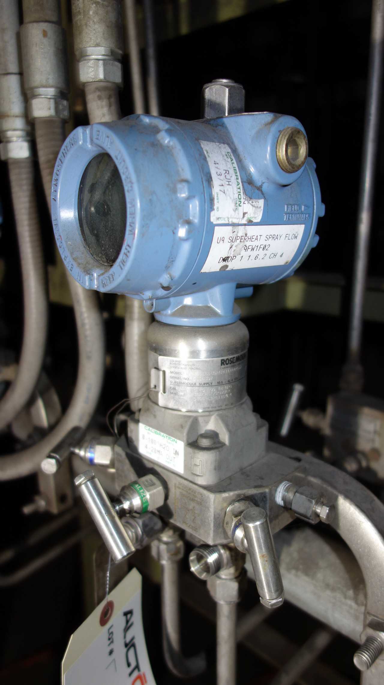 LOT OF 3 ROSEMOUNT 3051 PRESSURE TRANSMITTERS - INSTRUMENTATION