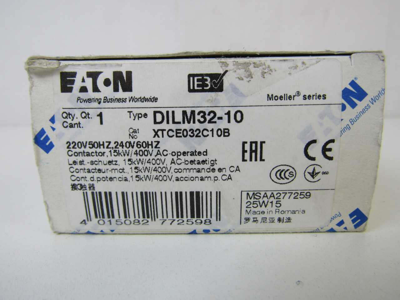 Quantity of 6x XTCE032C10B Contactors - CONTACTORS