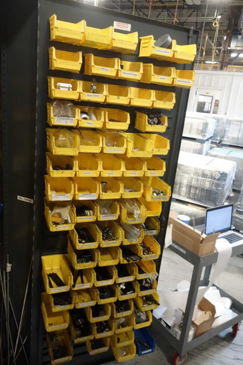 Cabinet with fittings, valves, sensors, cordsets, cylinders - TOOL STORAGE