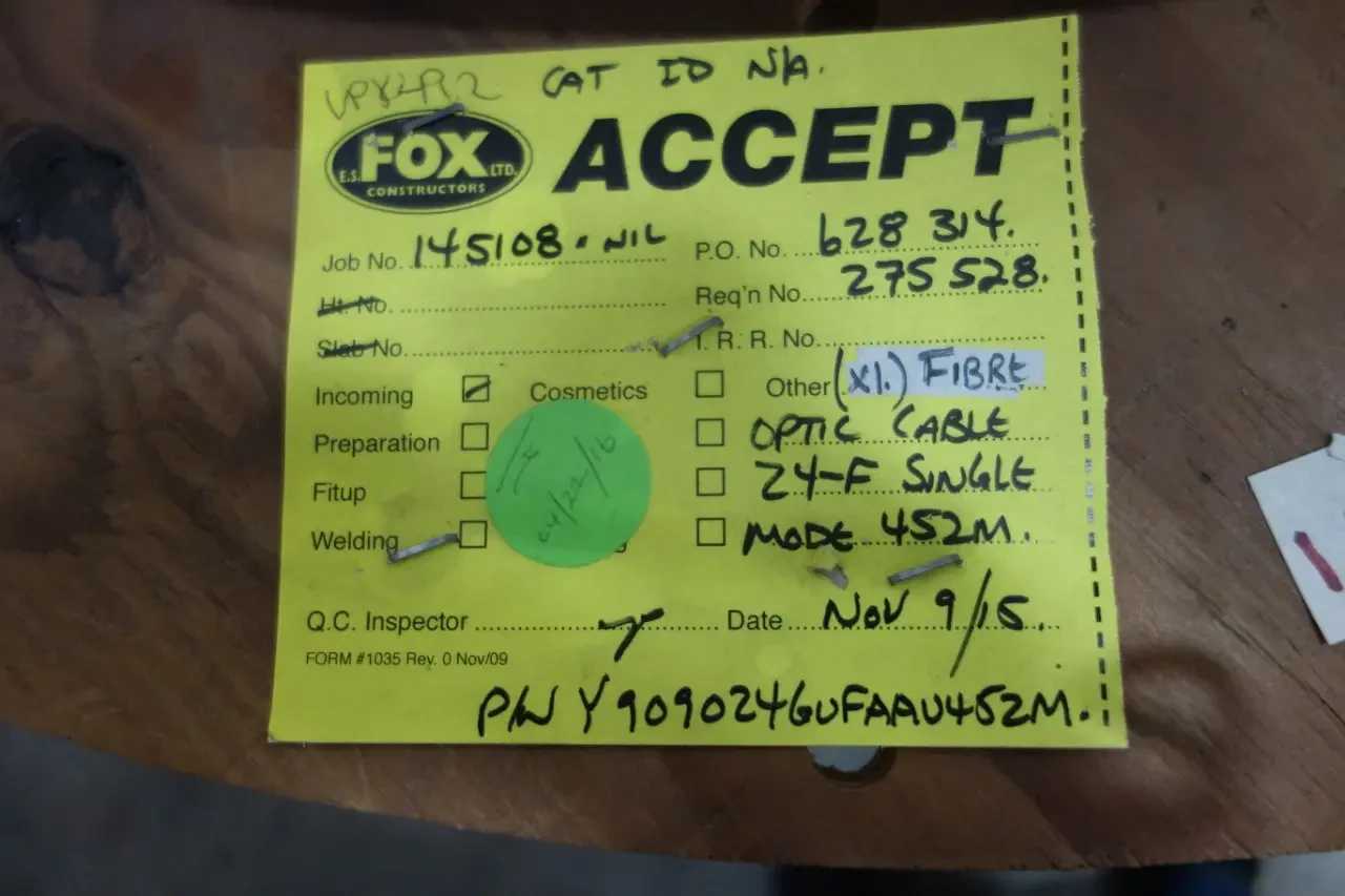 ES FOX OPTIC FIBER CABLE 452M - ELECTRICAL COMPONENTS