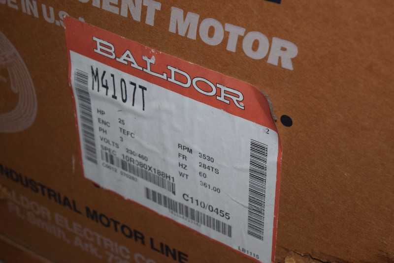 NEW BALDOR 25 HP ELECTRIC MOTOR - MISCELLANEOUS