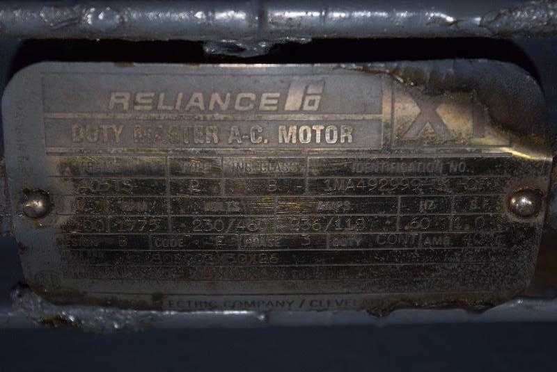 RELIANCE 100 HP ELECTRIC MOTOR - MISCELLANEOUS