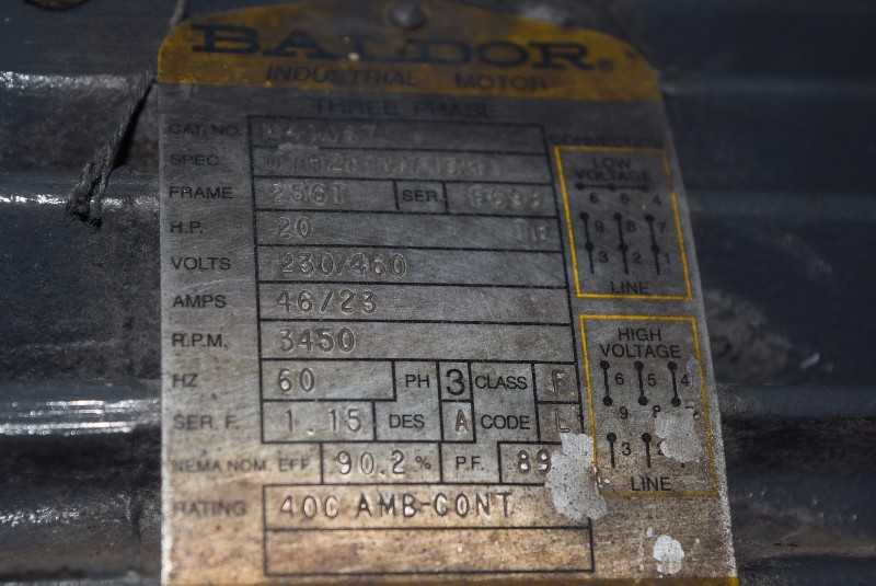 BALDOR 20 HP ELECTRIC MOTOR - MISCELLANEOUS