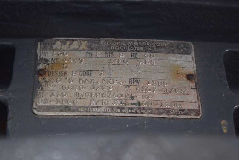 AJAX 100 HP ELECTRIC MOTOR - MISCELLANEOUS