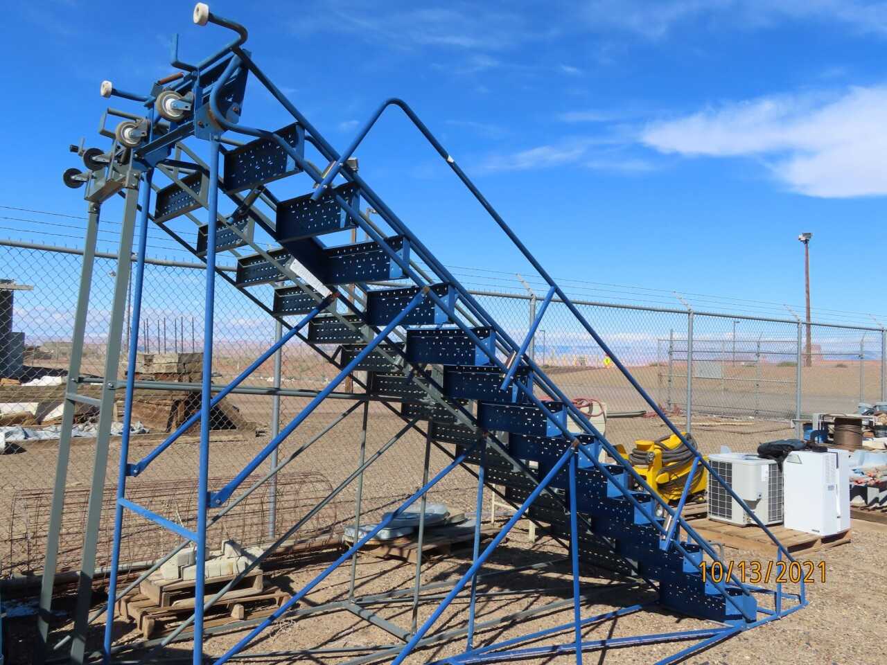Ladder, Louisville 12 foot rolling (Blue one only) - MATERIAL HANDLING