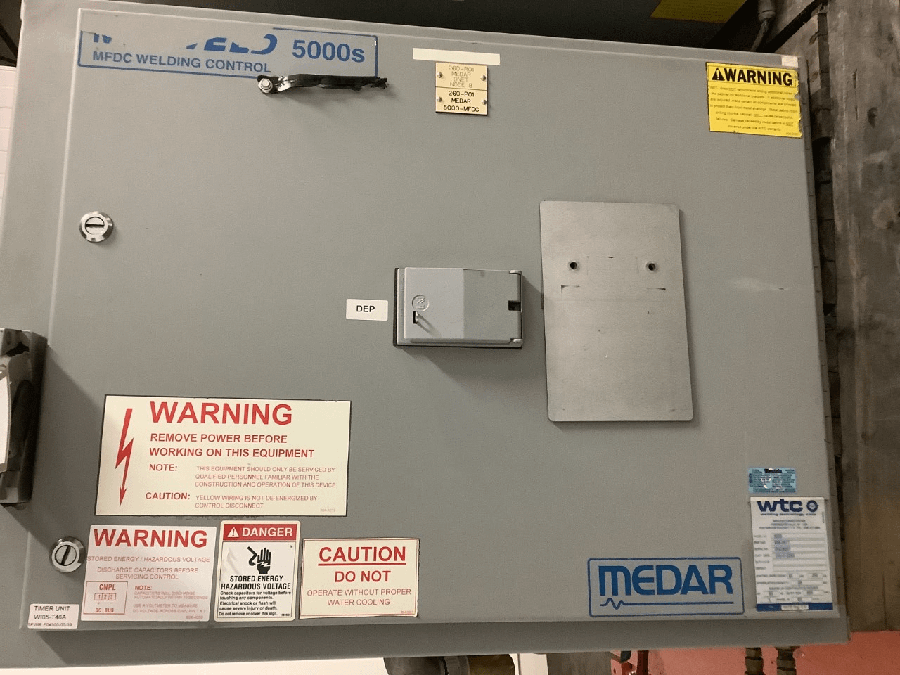 Lot of 2 Medweld 5003 D.C 480 V weld Controllers - WELDING EQUIPMENT