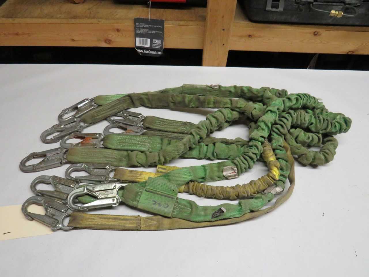 LOT OF 5 ASSORTED MILLER DURAFLEX 216M SAFETY LANYARD - SAFETY EQUIPMENT