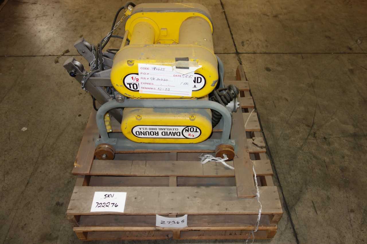 DAVID ROUND ELECTRIC HOIST 34FPM 1-1/2HP 55 - LIFTING EQUIPMENT