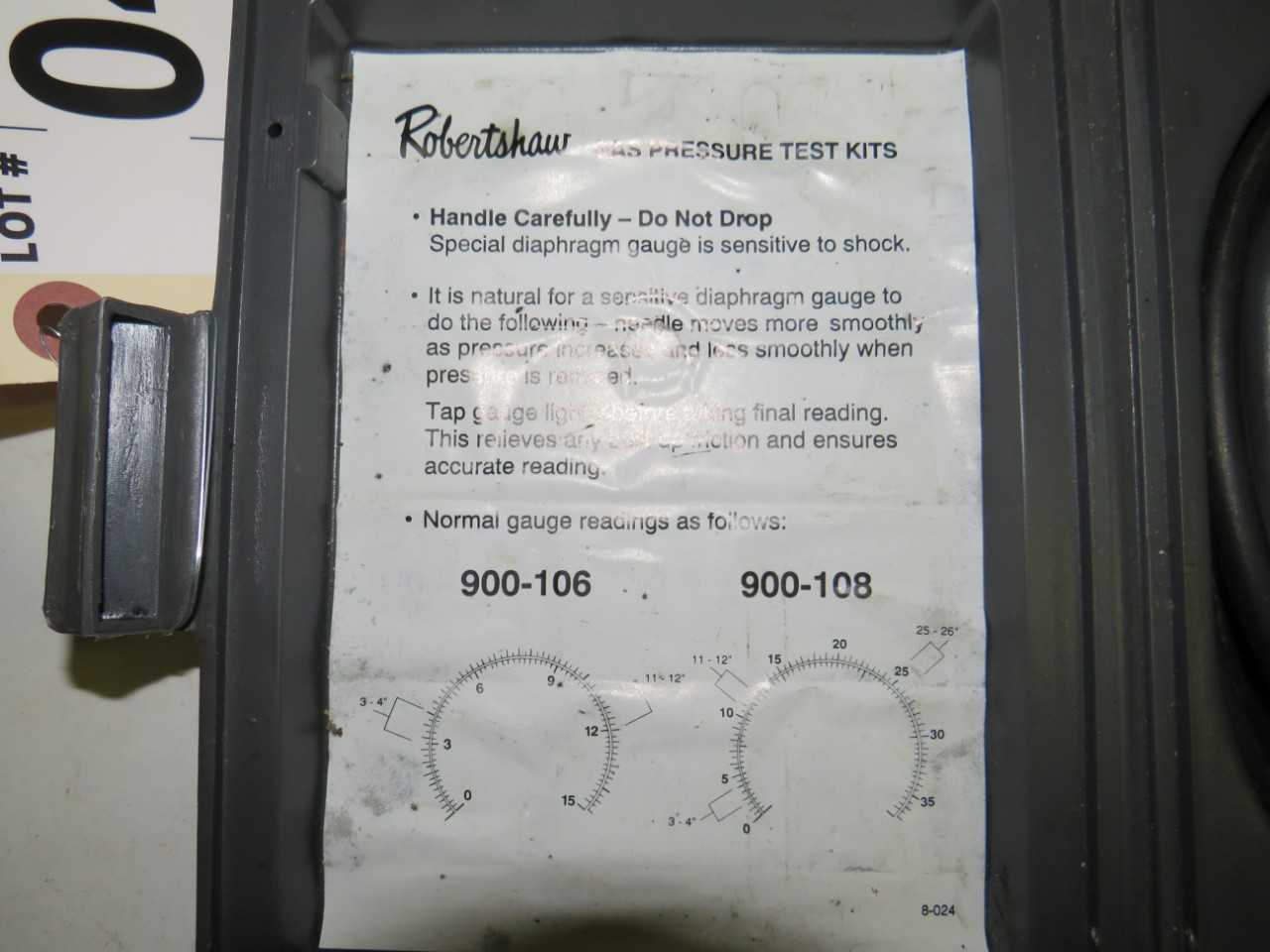 ROBERTSHAW MODEL 900-108 GAS PRESSURE TEST KIT - ELECTRICAL COMPONENTS