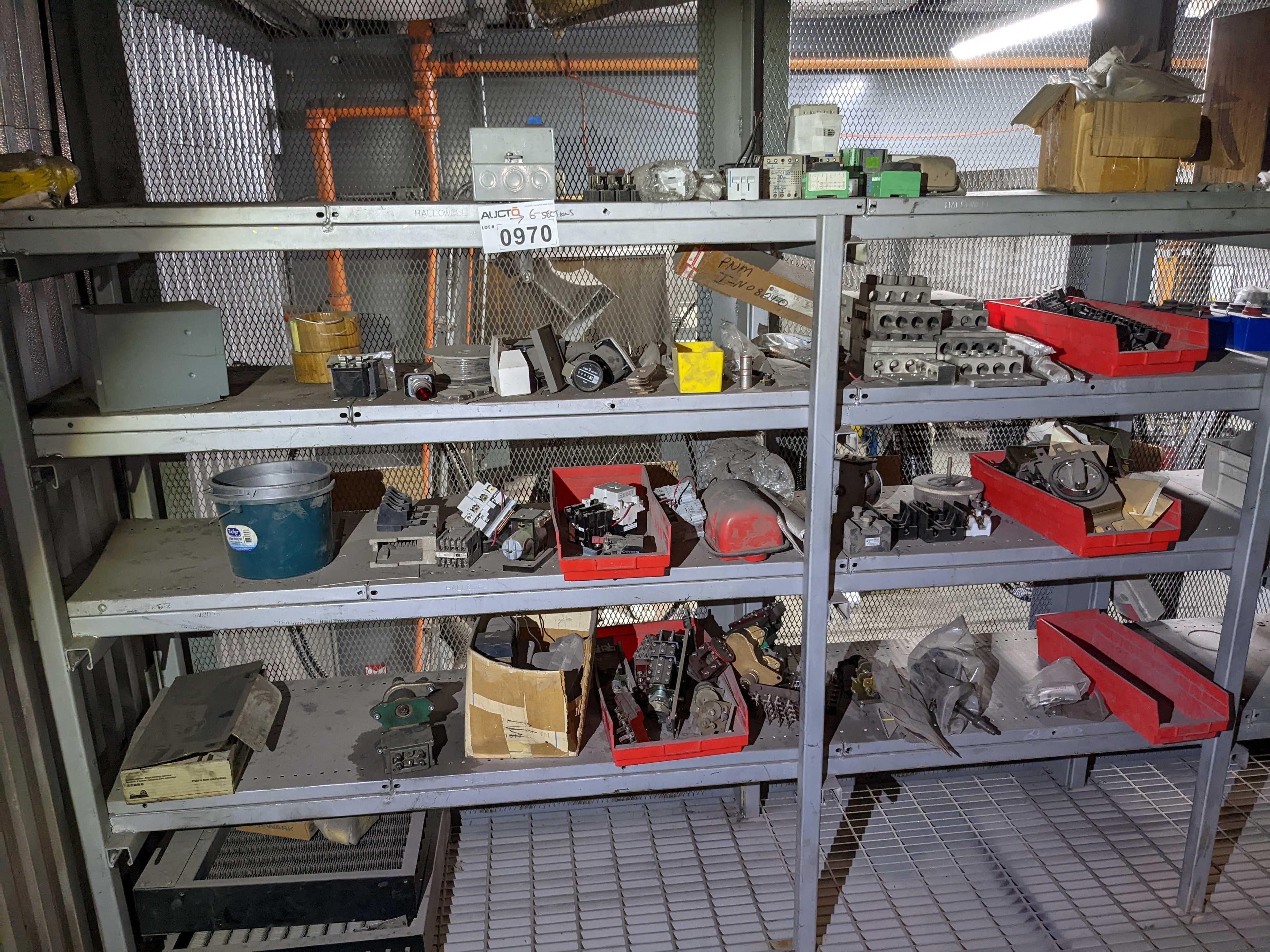 CONTENTS OF SHELVES - ELECTRICAL COMPONENTS