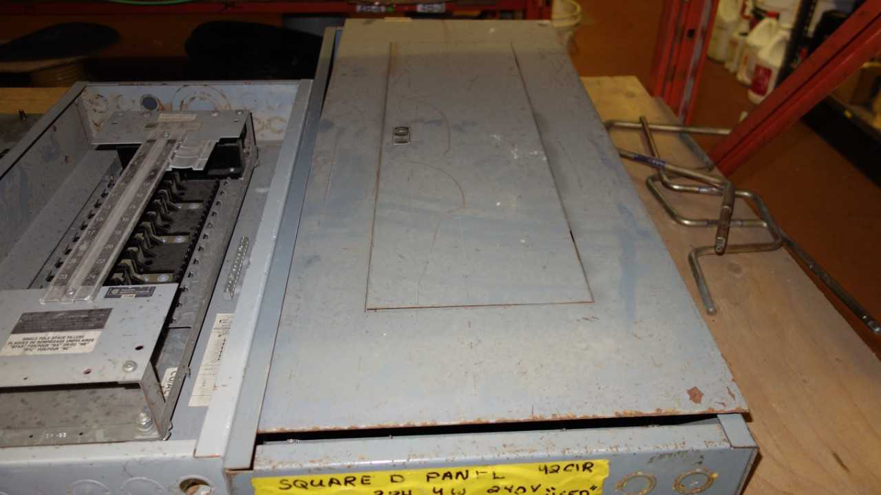 LOT OF ASSORTED DISTRIBUTION PANELS W/ BREAKERS - CIRCUIT BREAKERS