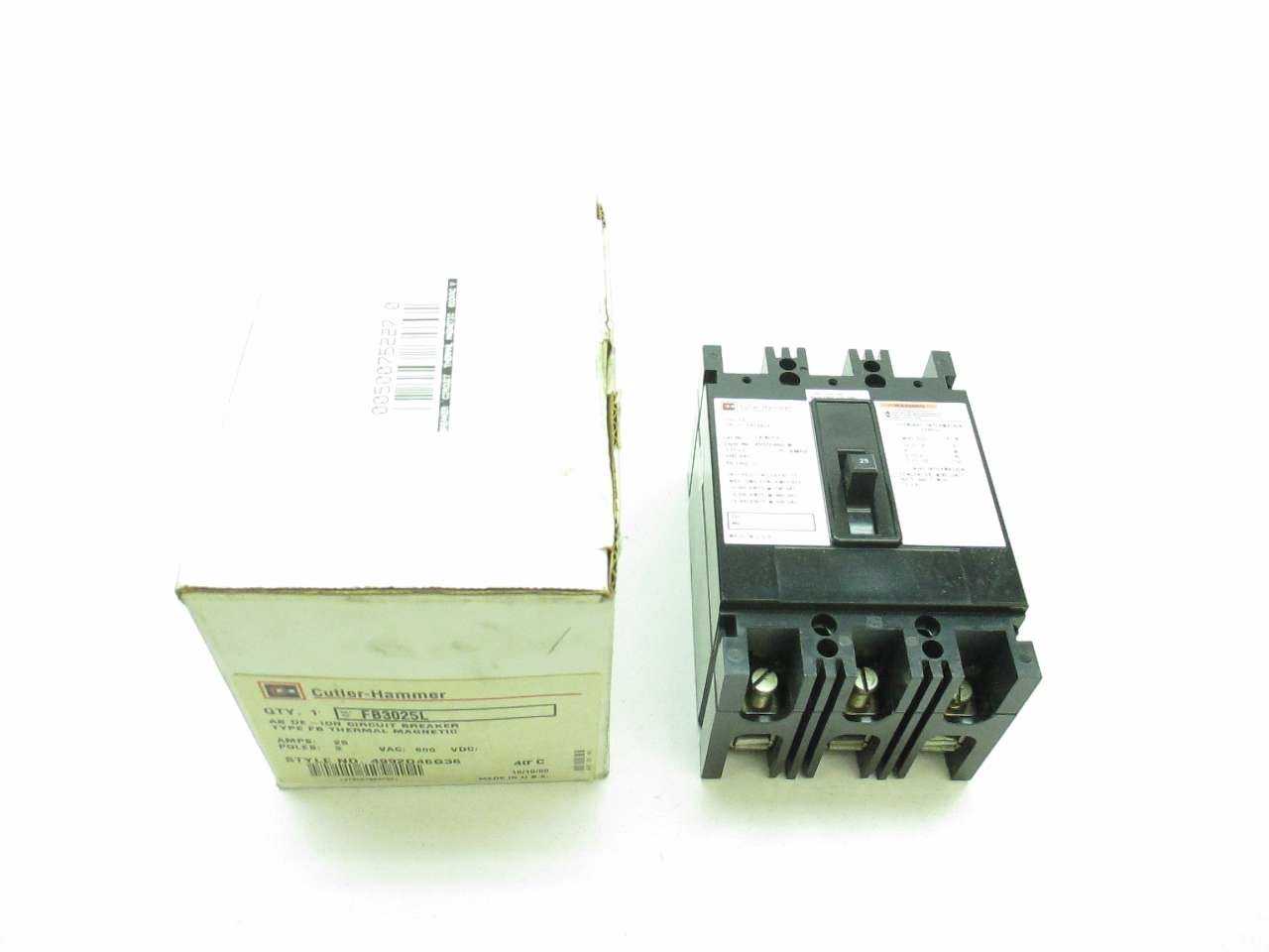 NEW CUTLER HAMMER 25 A CIRCUIT BREAKER - MISCELLANEOUS