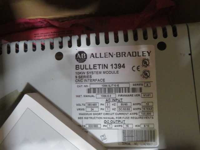 Allen Bradley Bulletin 1394 Series 9 Module - MISCELLANEOUS