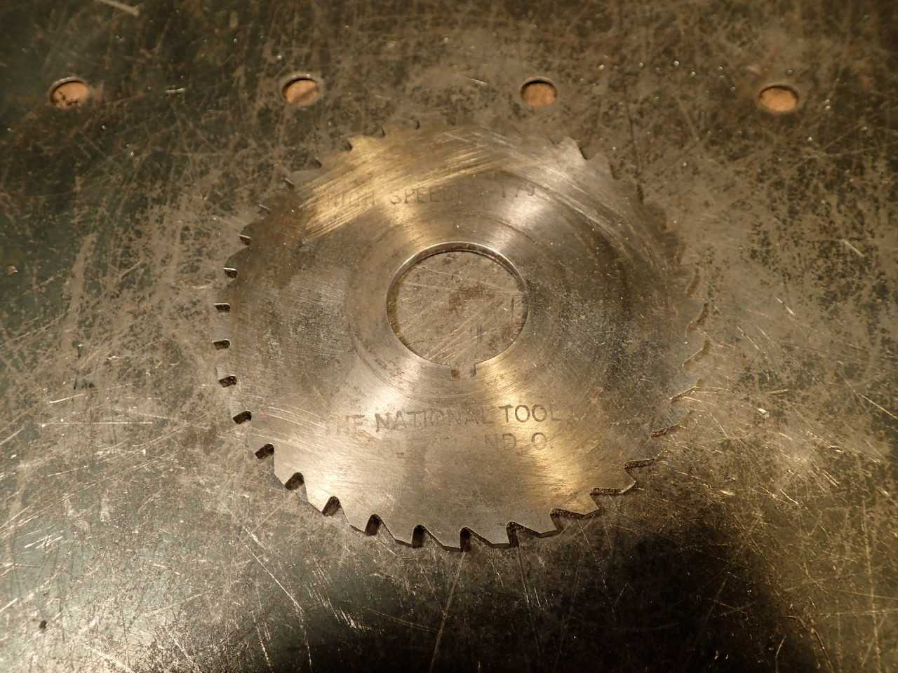 National .178" Metal Slitting Saw Mill Cutter 3-1/2" OD 1" Horizontal Arbor Hole - MILLING TOOLS