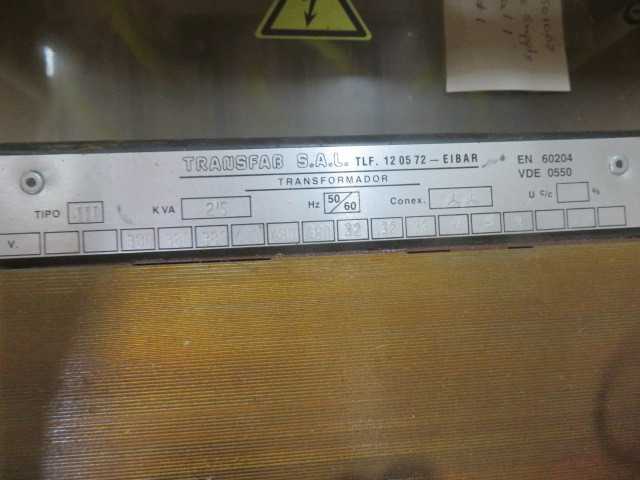 Transfab S.A.L.50/60 Hertz Transformer - MISCELLANEOUS